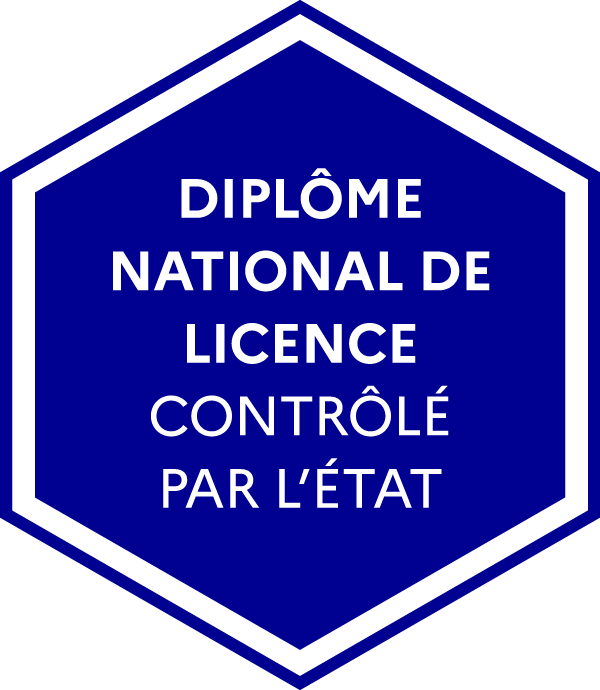 Macaron diplôme national de Licence contrôlé par l'Etat